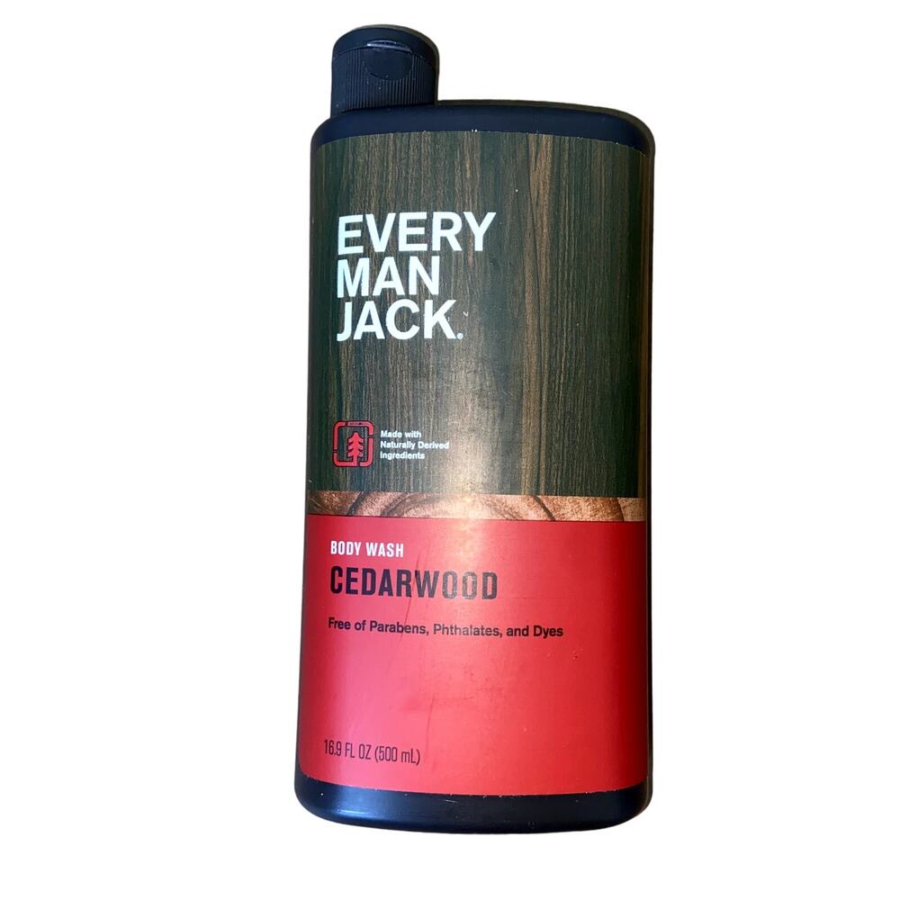 Every Man Jack Men's Body Wash Cedarwood 16.9 Fl Oz NEW *